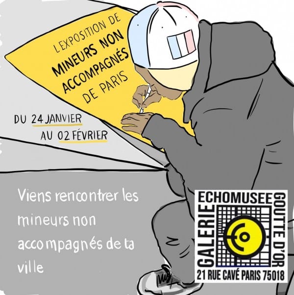 Exposition des mineurs non accompagnés de Paris