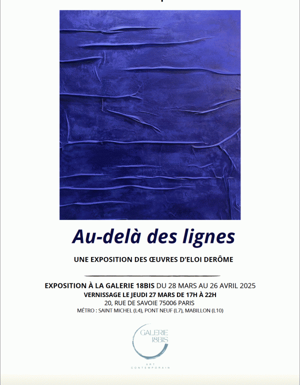 Au delà des lignes : Eloi Derôme