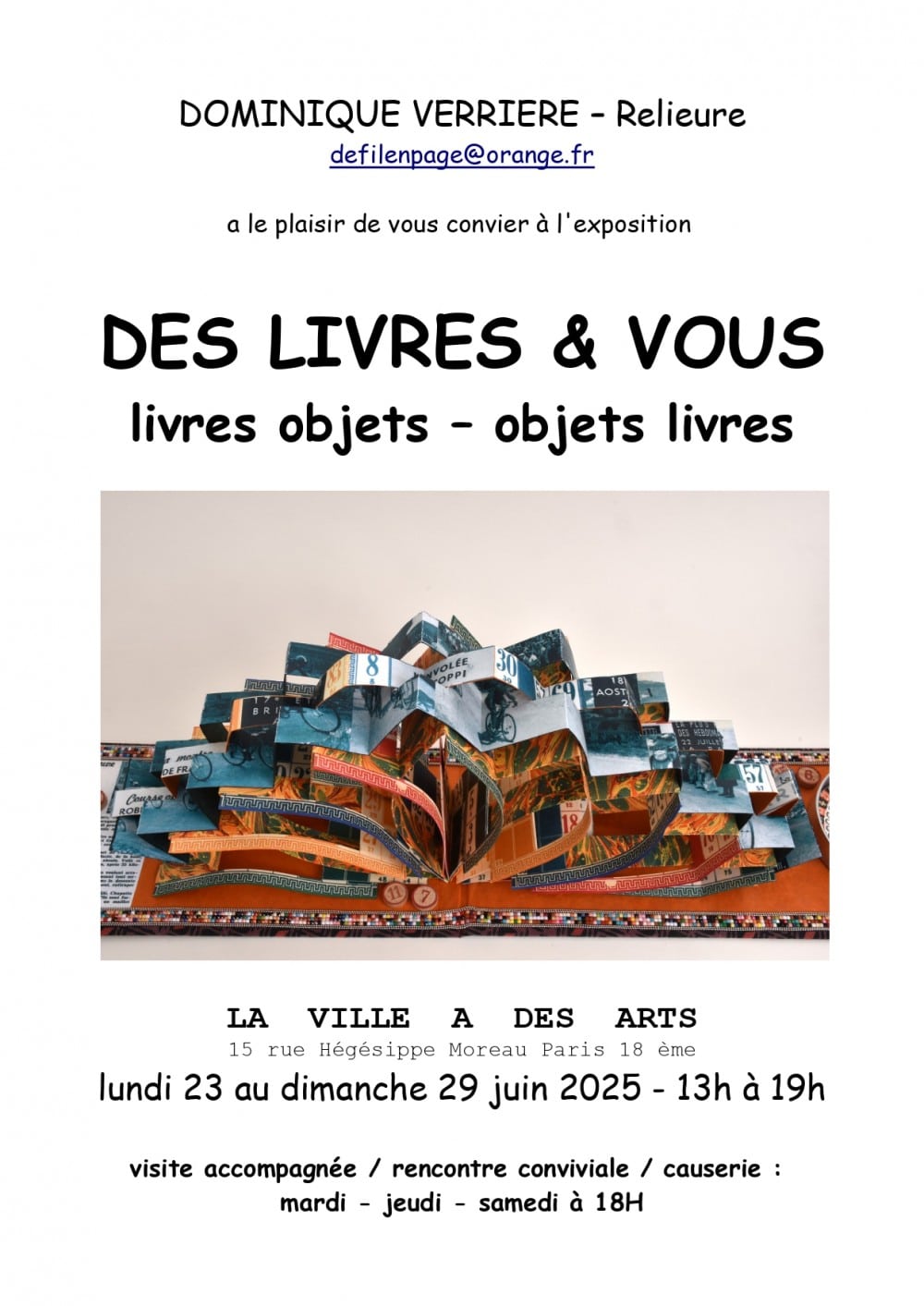 Des livres & vous : Dominique Verriere