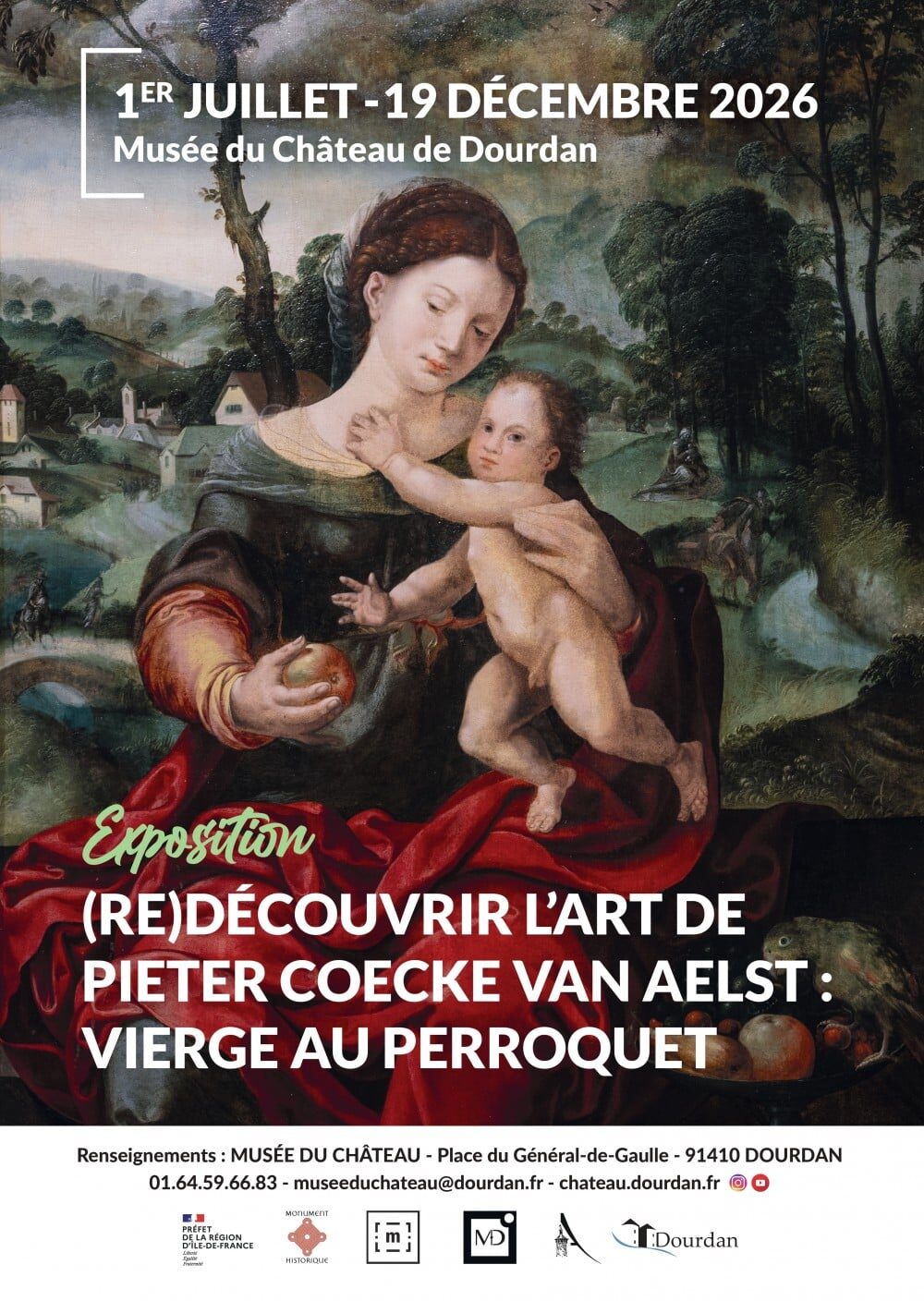 (Re)découvrir l’art de Pieter Coecke van Aelst – Vierge au perroquet